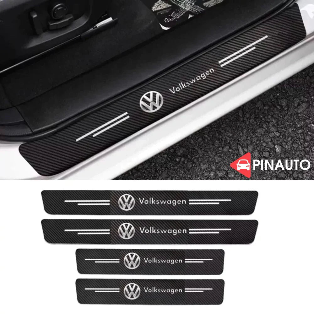 Door Sill Protectors with Logo — Front Doors, Rear Doors & Trunk