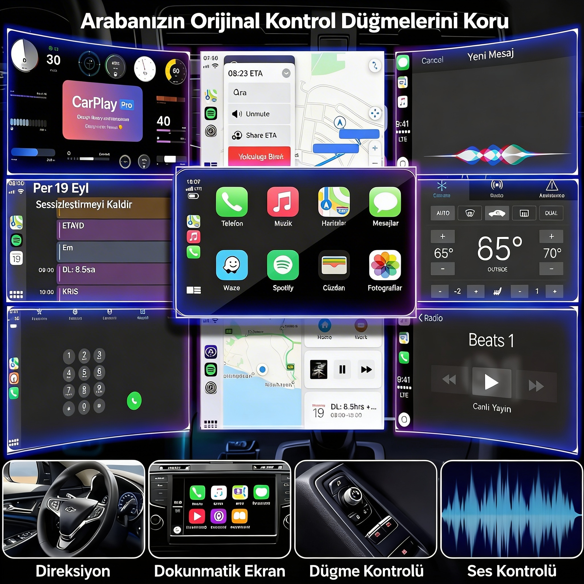 Kablosuz Carplay Adaptörü