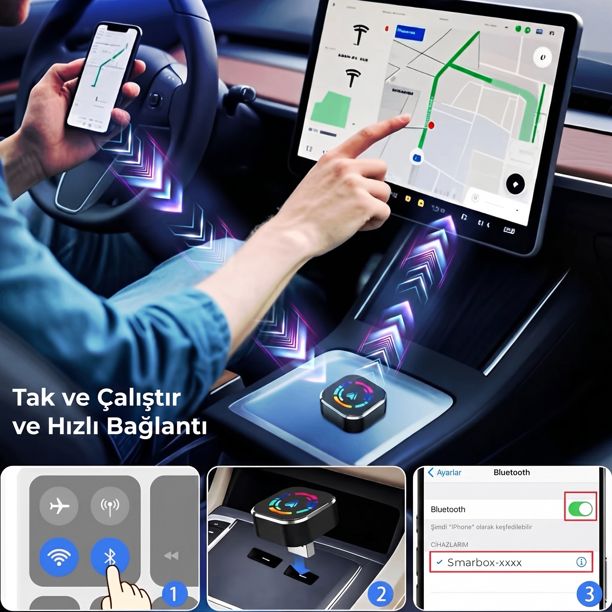 Kablosuz Carplay Adaptörü